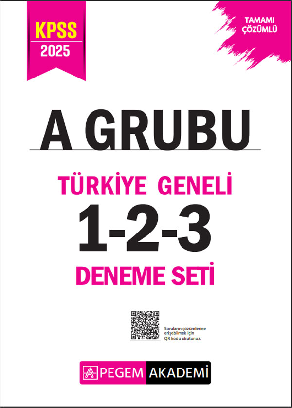 2025 KPSS A Grubu Tamamı Çözümlü Türkiye Geneli 1-2-3 (3'lü Deneme Seti)