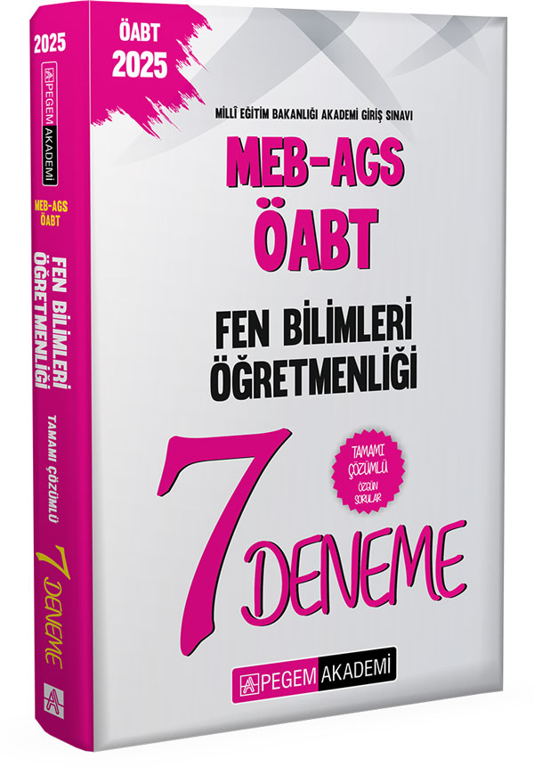 2025 MEB-AGS-ÖABT Fen ve Teknoloji Öğretmenliği Tamamı Çözümlü 7 Deneme