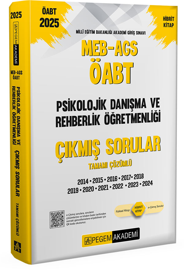 2025 MEB-AGS-ÖABT Psikolojik Danışma ve Rehberlik Öğretmenliği Tamamı Çözümlü Çıkmış Sorular