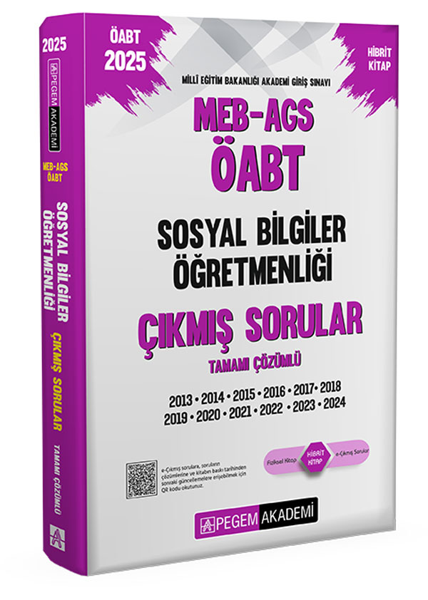 2025 MEB-AGS-ÖABT Sosyal Bilgiler Öğretmenliği Tamamı Çözümlü Çıkmış Sorular