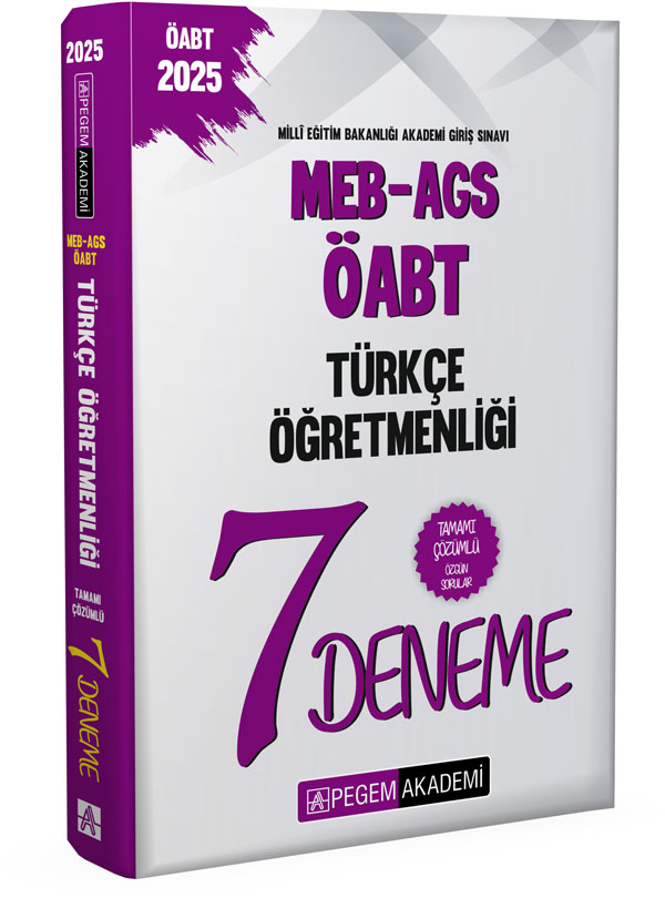 2025 MEB-AGS-ÖABT Türkçe Öğretmenliği Tamamı Çözümlü 7 Deneme