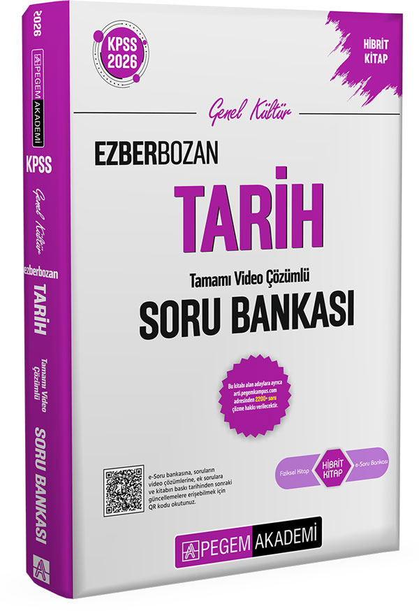 2026 KPSS Genel Yetenek Genel Kültür Ezberbozan Tarih Tamamı Video Çözümlü Soru Bankası