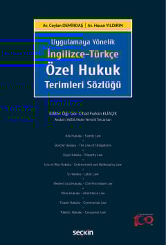 Uygulamaya Yönelikİngilizce–TürkçeÖzel Hukuk Terimleri Sözlüğü