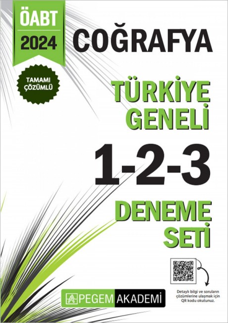 2024 KPSS ÖABT Coğrafya Tamamı Çözümlü Türkiye Geneli 1-2-3 (3'lü Deneme Seti)