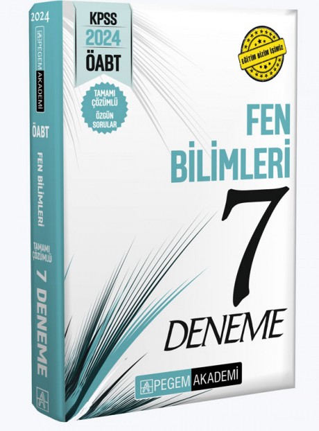 2024 KPSS ÖABT Fen Bilimleri Tamamı Çözümlü 7 Deneme
