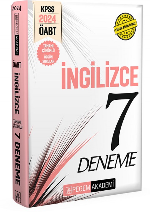 2024 KPSS ÖABT İngilizce Öğretmenliği Tamamı Çözümlü 7 Deneme