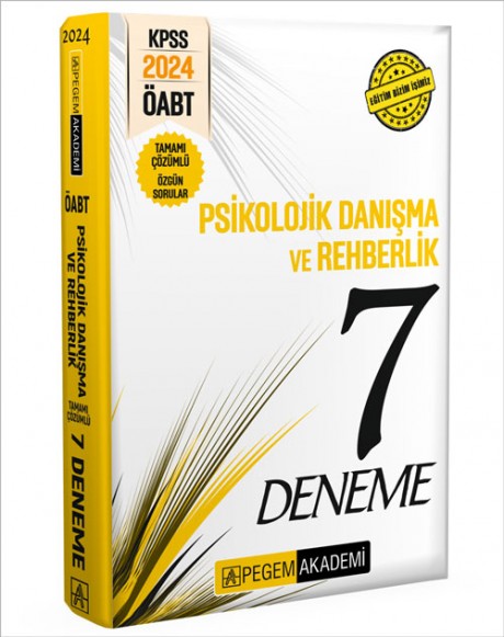 2024 KPSS ÖABT Psikolojik Danışma ve Rehberlik Öğretmenliği Tamamı Çözümlü 7 Deneme