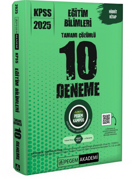 2025 KPSS Eğitim Bilimleri Tamamı Çözümlü 10 Deneme