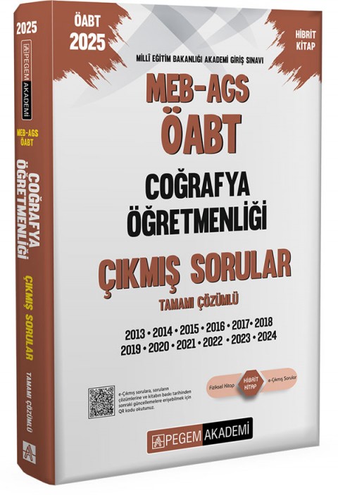 2025 MEB-AGS-ÖABT Coğrafya Öğretmenliği Tamamı Çözümlü Çıkmış Sorular