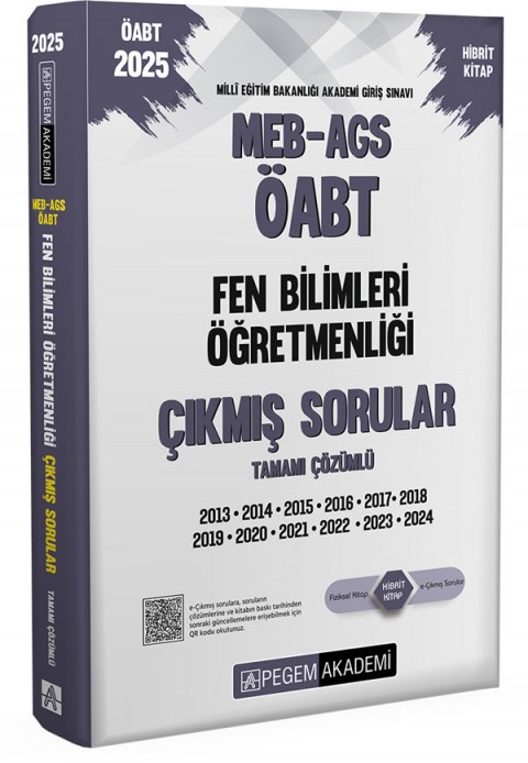 2025 MEB-AGS-ÖABT Fen Bilimleri Öğretmenliği Tamamı Çözümlü Çıkmış Sorular