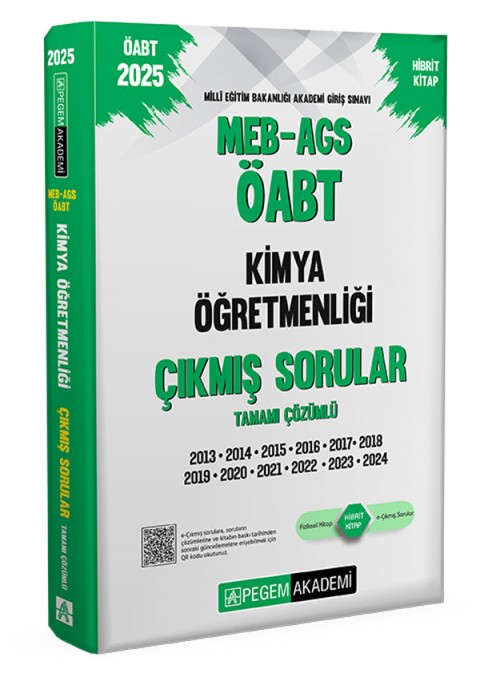 2025 MEB-AGS-ÖABT Kimya Öğretmenliği Tamamı Çözümlü Çıkmış Sorular
