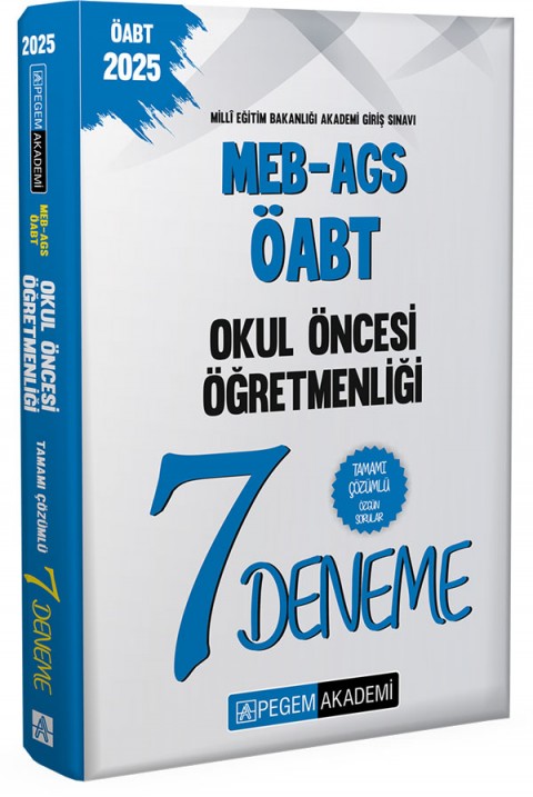 2025 MEB-AGS-ÖABT Okul Öncesi Öğretmenliği Tamamı Çözümlü 7 Deneme