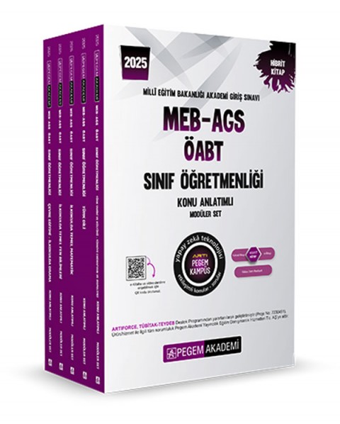 2025 MEB-AGS-ÖABT Sınıf Öğretmenliği Alan Bilgisi - Alan Eğitimi Konu Anlatımlı Set (5 Kitap)