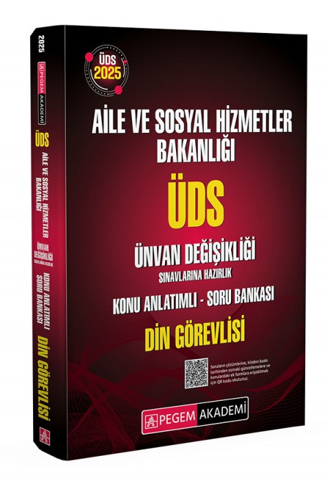 2025 ÜDS Aile ve Sosyal Hizmetler Bakanlığı Ünvan Değişikliği Sınavlarına Hazırlık Konu Anlatımlı Soru Bankası DİN GÖREVLİSİ