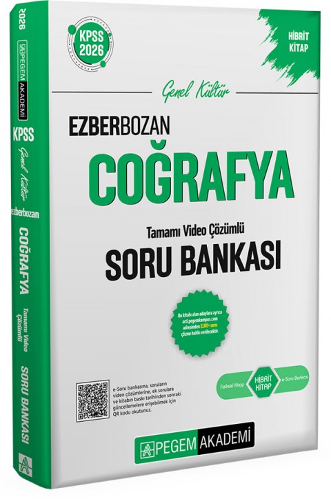 2026 KPSS Genel Yetenek Genel Kültür Ezberbozan Coğrafya Tamamı Video Çözümlü Soru Bankası