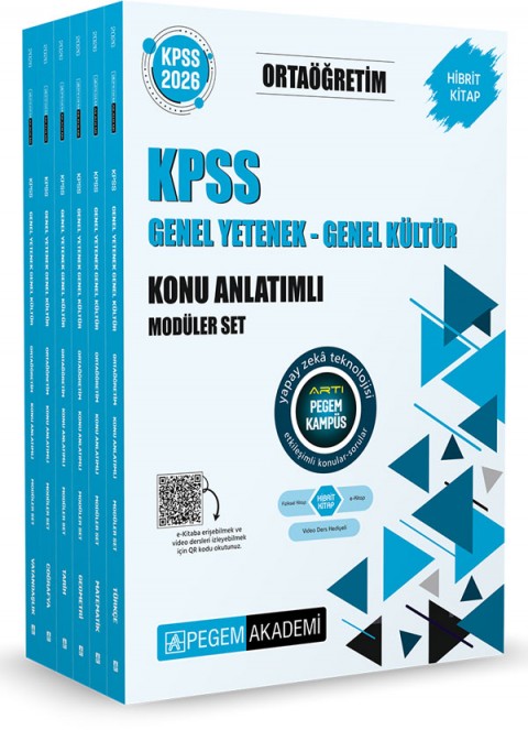 2026 KPSS Ortaöğretim Konu Anlatımlı Modüler Set Genel Yetenek Genel Kültür (6 Kitap)