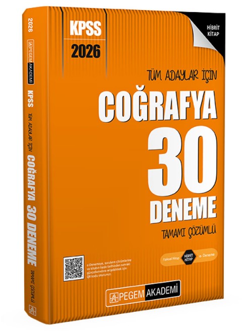 2026 KPSS Tüm Adaylar İçin Coğrafya 30 Deneme Tamamı Çözümlü