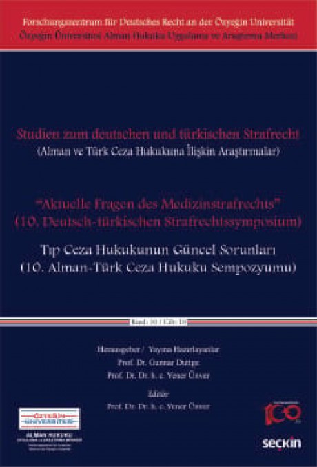 Alman ve Türk Ceza Hukukuna İlişkin Araştırmalar