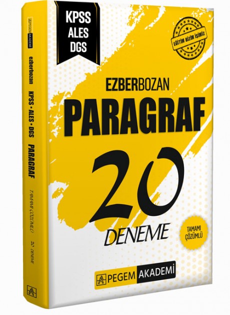 AGS KPSS ALES DGS Ezberbozan Paragraf 20 Deneme