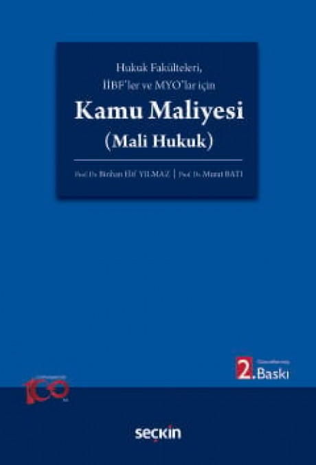 Hukuk Fakülteleri, İİBF'ler ve MYO'lar içinKamu Maliyesi (Mali Hukuk)