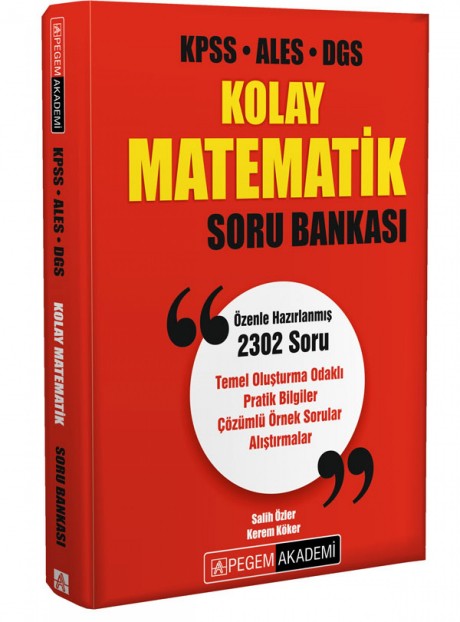 KPSS-ALES-DGS Kolay Matematik Soru Bankası