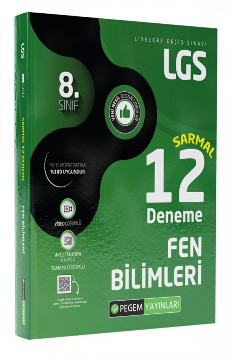 LGS 8.Sınıf Fen Bilimleri Sarmal 12 Deneme