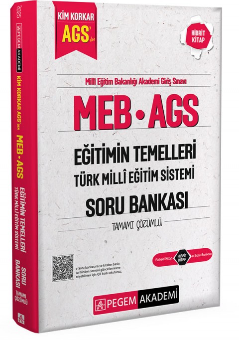 MEB AGS Kim Korkar Eğitimin Temelleri Türk Milli Eğitim Sistemi Soru Bankası Tamamı Çözümlü