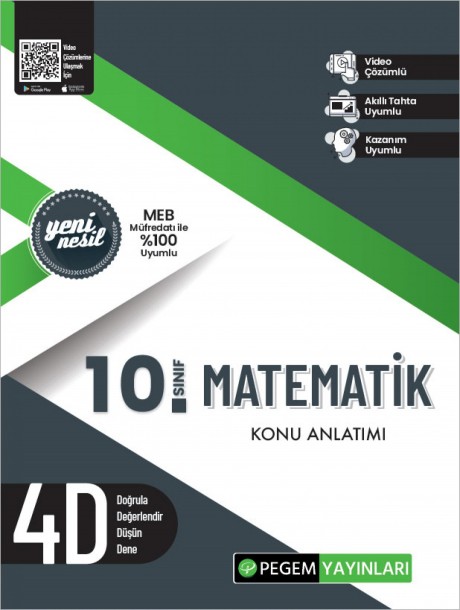 Pegem 10. Sınıf Matematik Konu Anlatımlı