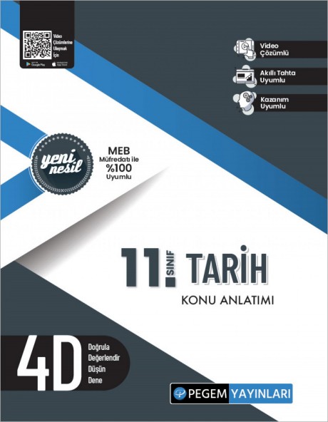 Pegem 11. Sınıf Tarih Konu Anlatımlı