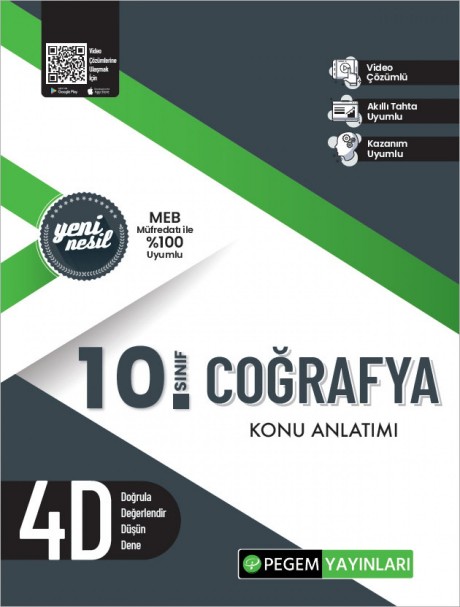 Pegem 10. Sınıf Coğrafya Konu Anlatımı