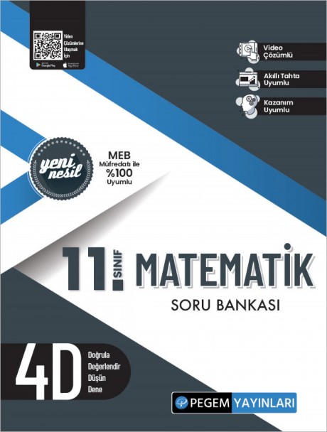 Pegem 11. Sınıf Matematik Soru Bankası