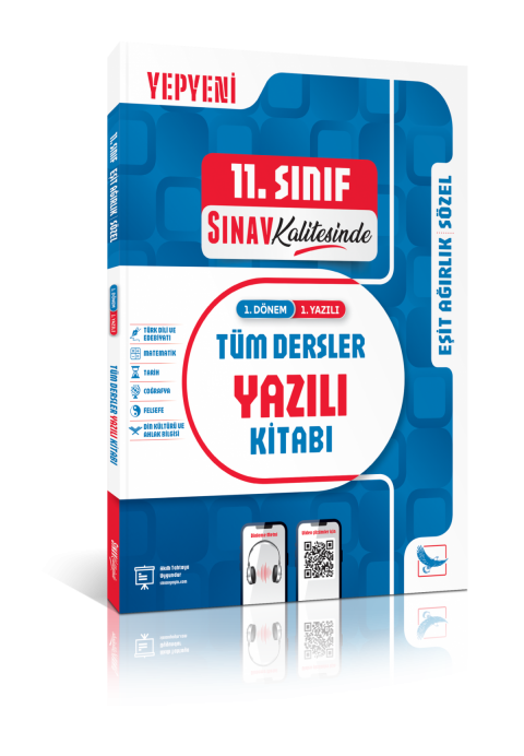 Sınav Kalitesinde 11. Sınıf Eşit Ağırlık Sözel Tüm Dersler 1. Dönem 1. Yazılı Kitabı