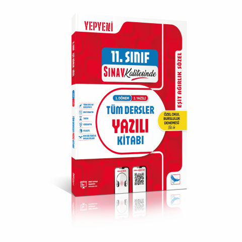 Sınav Kalitesinde 11. Sınıf Eşit Ağırlık Sözel Tüm Dersler 1. Dönem 2. Yazılı Kitabı
