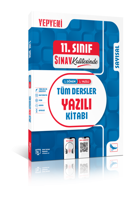 Sınav Kalitesinde 11. Sınıf Sayısal Tüm Dersler 1. Dönem 1. Yazılı Kitabı