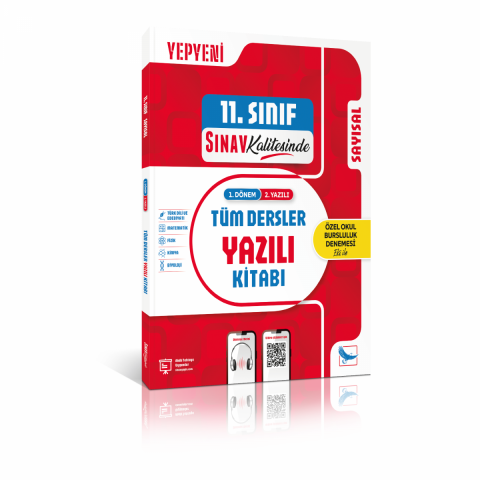 Sınav Kalitesinde 11. Sınıf Sayısal Tüm Dersler 1. Dönem 2. Yazılı Kitabı