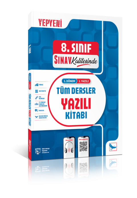 Sınav Kalitesinde 8. Sınıf Tüm Dersler 1. Dönem 1. Yazılı Kitabı