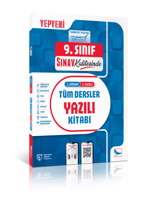 Sınav Kalitesinde 9. Sınıf Tüm Dersler 1. Dönem 1. Yazılı Kitabı