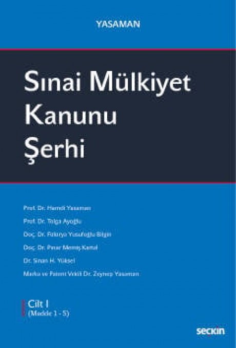 YasamanSınai Mülkiyet Kanunu Şerhi (3 Cilt Takım)
